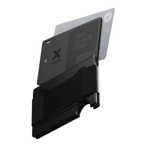 Etiqueta de seguimiento impermeable WalletTag de Xtorm Negro intenso