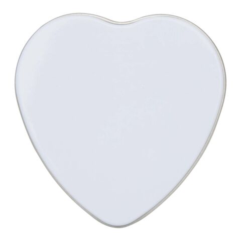 Vela con forma de corazón y aroma de vainilla en caja metálica "Blissful" Blanco | sin montaje de publicidad | no disponible | no disponible