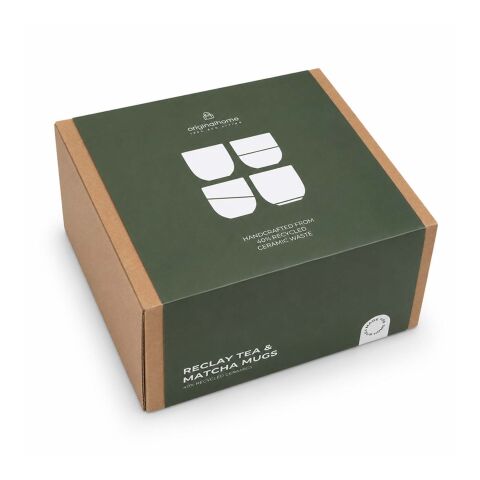 Juego de tazas para té y matcha Reclay de 350 ml de Originalhome blanco