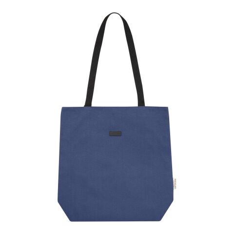 Bolsa Tote versátil de lona reciclada GRS de 14 l &quot;Joey&quot; Estándar | Azul profundo | sin montaje de publicidad | no disponible | no disponible | no disponible