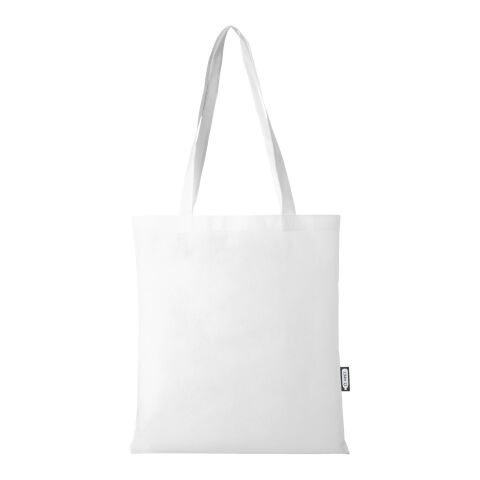 Bolsa Tote para congresos en non woven reciclado GRS de 6 l &quot;Zeus&quot; Estándar | Blanco | sin montaje de publicidad | no disponible | no disponible | no disponible
