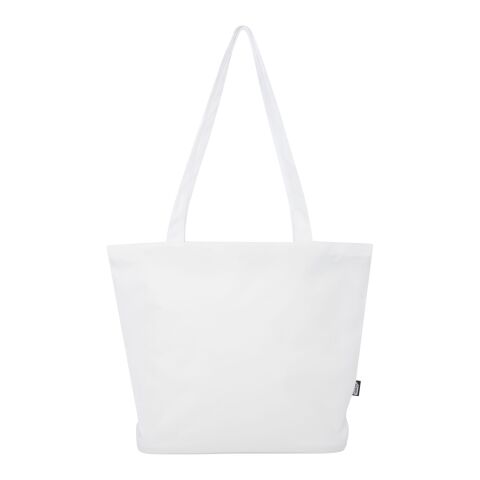 Bolsa Tote con cremallera de material reciclado GRS de 20 l &quot;Panama&quot; Estándar | Blanco | sin montaje de publicidad | no disponible | no disponible | no disponible