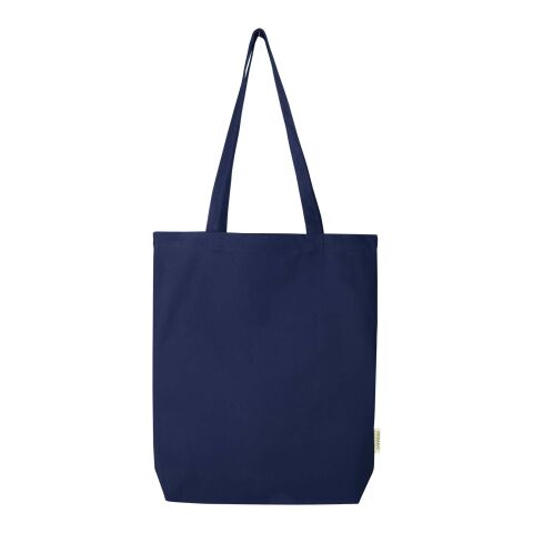 Bolsa Tote orgánica de 270 g/m² &quot;Orissa&quot; 10L Estándar | Azul marino | sin montaje de publicidad | no disponible | no disponible | no disponible