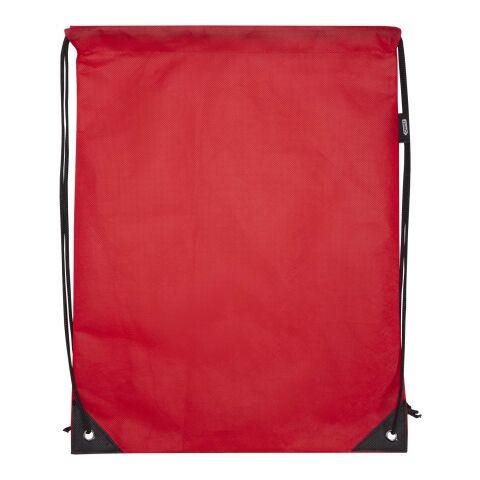 Bolsa de tela sin tejer de material reciclado GRS con cordón de 5&nbsp;l "Evergreen" Estándar | Rojo | sin montaje de publicidad | no disponible | no disponible | no disponible