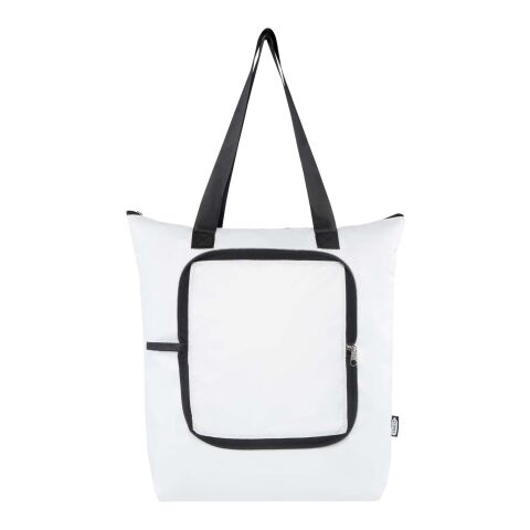 Bolsa Tote nevera plegable de RPET de 15 litros &quot;EcoFold&quot; Estándar | blanco | sin montaje de publicidad | no disponible | no disponible | no disponible