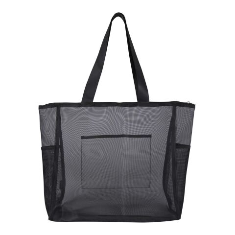 Bolsa Tote reciclada con certificado GRS de 23L "Mesh" Negro intenso