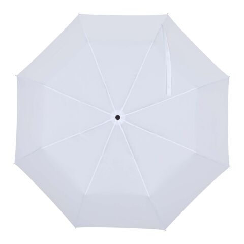 Paraguas manual plegable Aaron de 23 pulgadas blanco