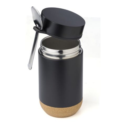 Fiambrera de acero inox. Nash negro | sin montaje de publicidad | no disponible | no disponible