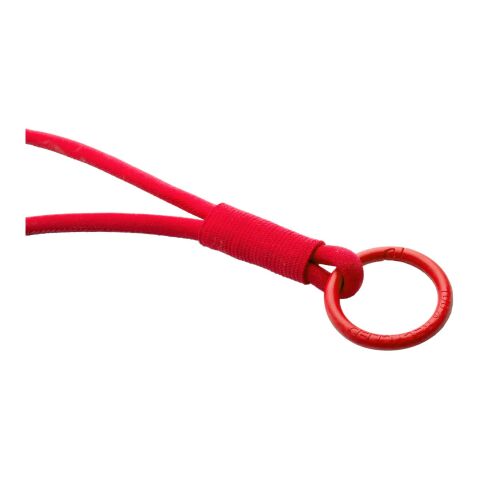 Lanyard con tubo elástico "Tubyard" Rojo | sin montaje de publicidad | no disponible | no disponible