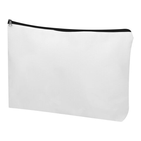 Bolsa de viaje de rPET en sublimación (grande) "Ayla" Negro intenso-Blanco | no disponible | Sublimación | all over | 340 mm x 484 mm