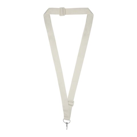 Lanyard ajustable RPET de sublimación "Liv" Blanco-Blanco | sin montaje de publicidad | no disponible | no disponible