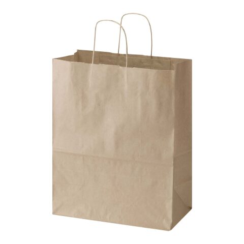 Bolsa de papel de 80-90&nbsp;g/m2 con asas retorcidas - 25 x 15 x 32&nbsp;cm "Kraft" Marrón Kraft | sin montaje de publicidad | no disponible | no disponible