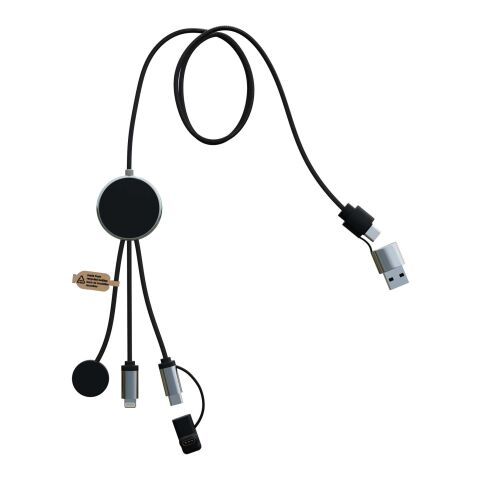 Cable de carga de reloj inteligente 7 en 1 &quot;SCX.design C34&quot; Negro intenso | Not applicable | sin montaje de publicidad | no disponible | no disponible