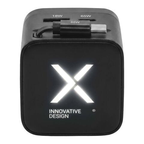Adaptador de viaje SCX.design T21 de 65 W Negro intenso