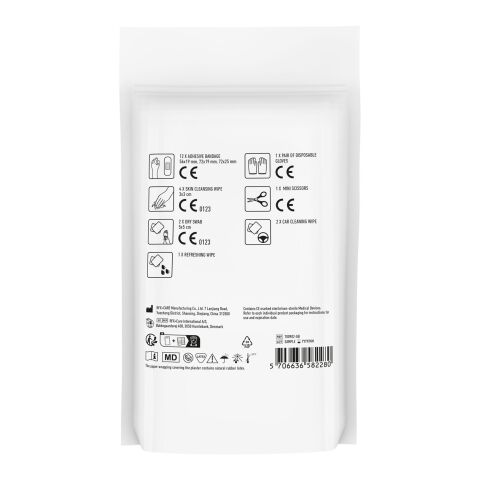 MyKit Coche Kit de primeros auxilios en bolsa de papel blanco | sin montaje de publicidad | no disponible | no disponible