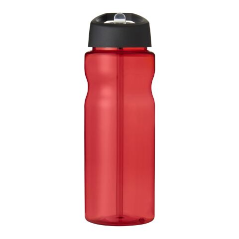 Bidón deportivo con tapa con boquilla de 650 ml H2O Base® Rojo-Negro intenso | sin montaje de publicidad | no disponible | no disponible
