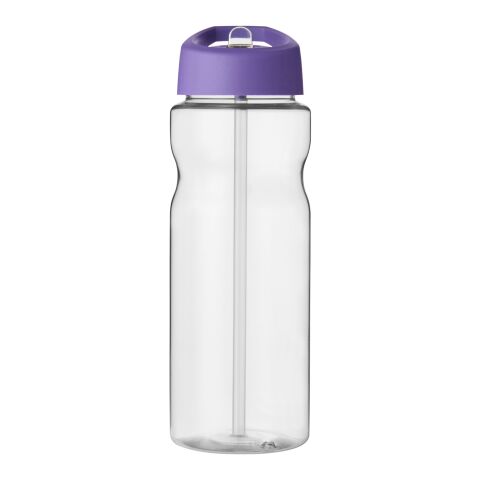 Bidón deportivo con tapa con boquilla de 650 ml H2O Base® Transparente claro-Morado | sin montaje de publicidad | no disponible | no disponible