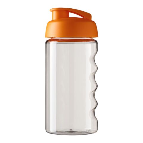 Bidón deportivo con Tapa Flip de 500 ml H2O Bop® Transparente-Naranja | sin montaje de publicidad | no disponible | no disponible