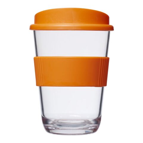 Vaso térmico Americano® cortado de 300 ml con agarradera Naranja | sin montaje de publicidad | no disponible | no disponible