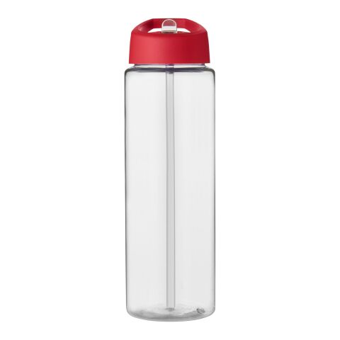 Bidón deportivo con tapa con boquilla de 850 ml "H2O Vibe" Blanco-Rojo | sin montaje de publicidad | no disponible | no disponible