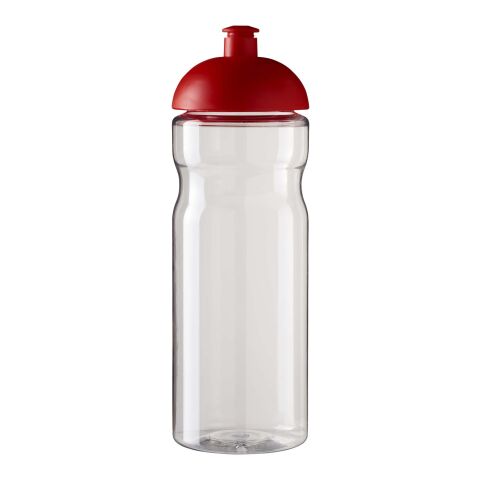 Bidón deportivo con tapa Dome de 650&nbsp;ml "H2O Eco" Blanco-Rojo | sin montaje de publicidad | no disponible | no disponible