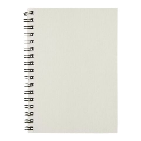 Cuaderno con espiral A6 a color de material reciclado &quot;Desk-Mate®&quot; Blanco marfil | sin montaje de publicidad | no disponible | no disponible
