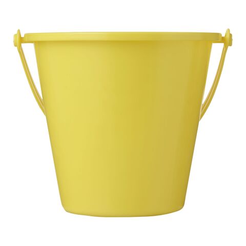 Cubo y pala de playa de plástico reciclado &quot;Tides&quot; Amarillo | sin montaje de publicidad | no disponible | no disponible