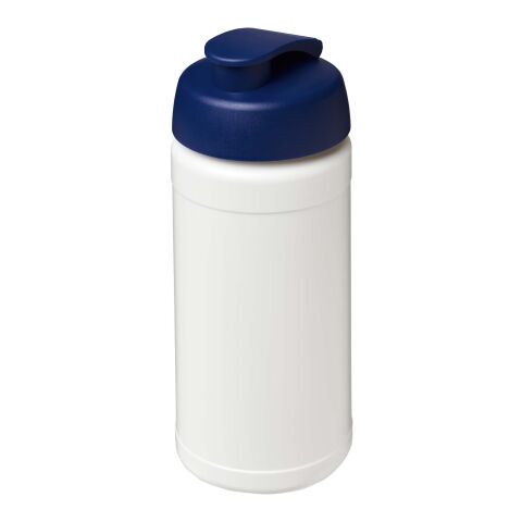 Bidón deportivo con tapa abatible de 500 ml &quot;Baseline Rise&quot; Transparente claro-Azul | sin montaje de publicidad | no disponible | no disponible