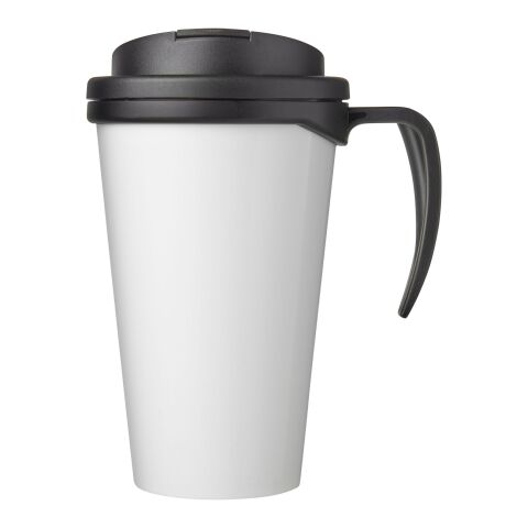 Brite-Americano Grande taza 350 ml mug con tapa antigoteo Negro intenso-Negro intenso | sin montaje de publicidad | no disponible | no disponible