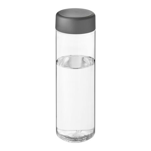 Bidón deportivo con tapa de rosca de 850 ml &quot;H2O Vibe&quot; Transparente-Gris tormenta | sin montaje de publicidad | no disponible | no disponible