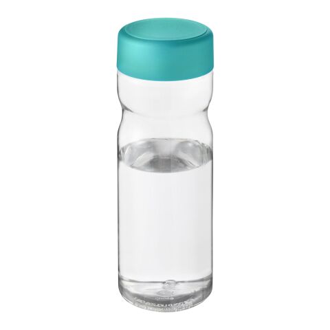 Bidón deportivo de 650 ml con tapa de rosca &quot;H2O Active® Base Tritan™&quot; Transparente-Azul aqua | sin montaje de publicidad | no disponible | no disponible