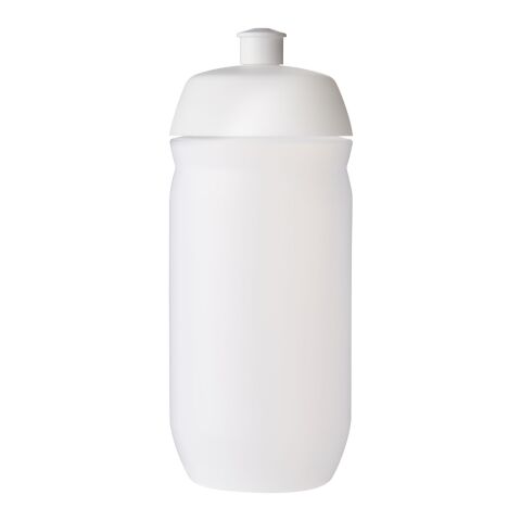 Bidón deportivo de 500&nbsp;ml "HydroFlex™ Clear" Blanco-Transparente escarchado | sin montaje de publicidad | no disponible | no disponible