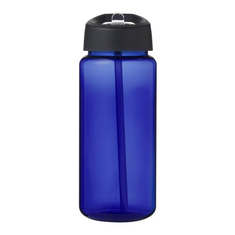 Bidón deportivo con tapa con boquilla de 600 ml &quot;H2O Active® Octave Tritan™&quot; Azul-Negro intenso | sin montaje de publicidad | no disponible | no disponible
