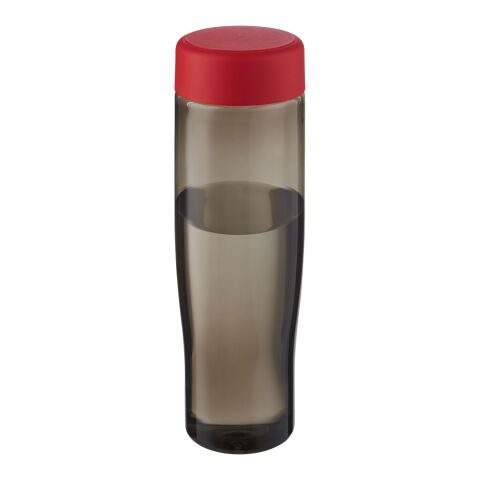 Bidón de agua de 700 ml con tapa de rosca &quot;H2O Active® Eco Tempo&quot; Rojo-Carbón | sin montaje de publicidad | no disponible | no disponible
