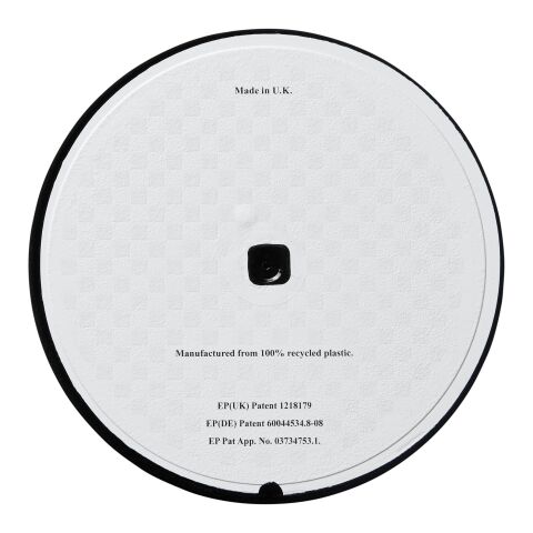 Posavasos redondo Brite-Mat® con material de neumáticos Negro intenso | sin montaje de publicidad | no disponible | no disponible