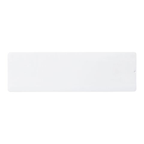 Regla de plástico de 15 cm con papel insertado Ellison Blanco | sin montaje de publicidad | no disponible | no disponible