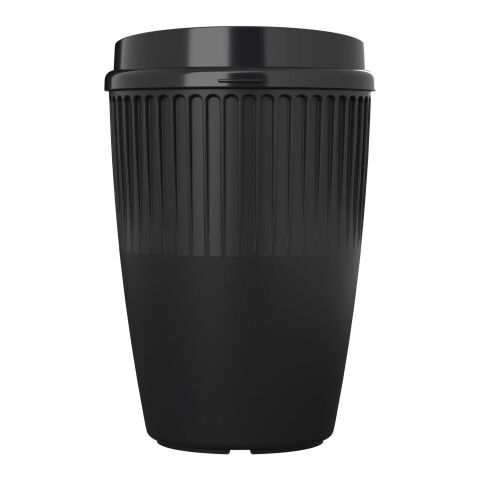 Vaso de 350 ml con tapa "Cirrus" Negro intenso | sin montaje de publicidad | no disponible | no disponible