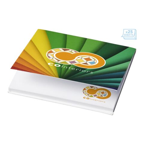 Notas adhesivas de 75x75 con tapa blanda Sticky-Mate® Blanco | 25 pages | sin montaje de publicidad | no disponible | no disponible