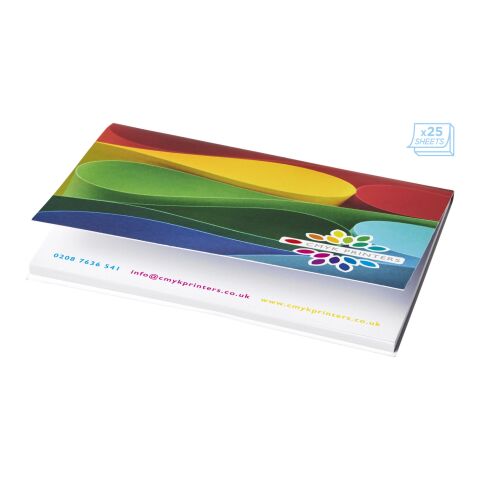 Notas adhesivas de 105x75 con tapa blanda Sticky-Mate® Blanco | 25 pages | sin montaje de publicidad | no disponible | no disponible