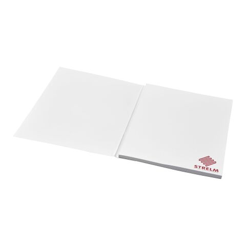 Libreta de A5 de Desk-Mate® con cubierta envolvente Blanco | 25 pages | sin montaje de publicidad | no disponible | no disponible