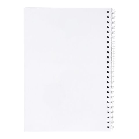 Cuaderno A5 con anillas de alambre y cubierta de PP de Desk-Mate® Blanco | 50 pages | sin montaje de publicidad | no disponible | no disponible