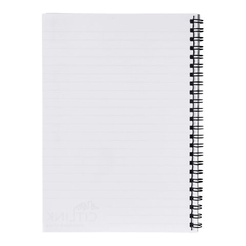 Cuaderno A5 con anillas de alambre de Desk-Mate® Blanco-Negro | 50 pages | sin montaje de publicidad | no disponible | no disponible