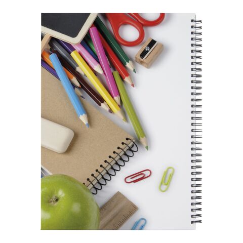 Cuaderno A4 Wire-o y tapa dura blanco-negro | sin montaje de publicidad | no disponible | no disponible