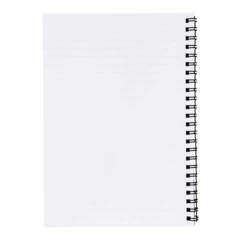 Cuaderno A4 con cubierta sintética de Desk-Mate® - blanco Blanco-Negro | sin montaje de publicidad | no disponible | no disponible