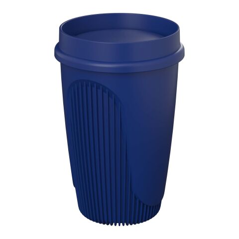 Vaso de 350&nbsp;ml con tapa de 360° "Alto POP" Azul