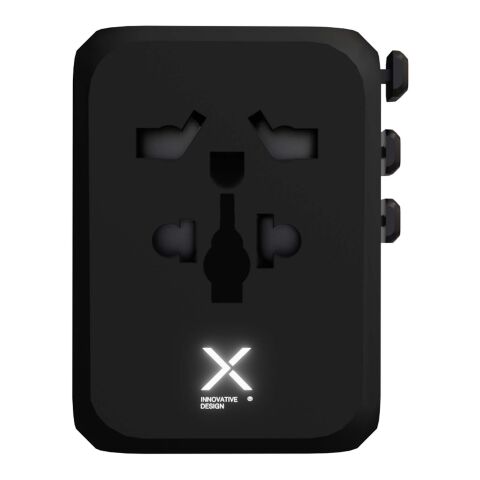 Adaptador universal de viaje SCX.design T16 Negro