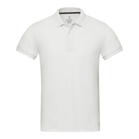 Polo de material reciclado unisex de manga corta &quot;Emerald&quot; Estándar | Blanco | 2XS | sin montaje de publicidad | no disponible | no disponible | no disponible