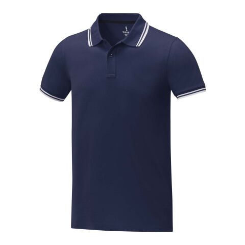 Polo de manga corta con ribete para hombre &quot;Amarago&quot; Estándar | Azul profundo | XL | sin montaje de publicidad | no disponible | no disponible | no disponible