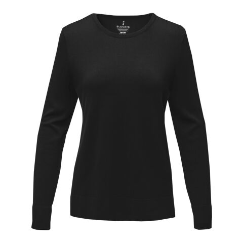 Jersey de cuello redondo para mujer &quot;Merrit&quot; Negro | 2XL | sin montaje de publicidad | no disponible | no disponible | no disponible