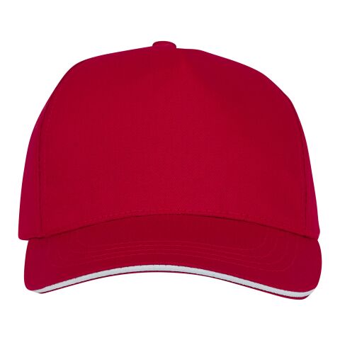 Gorra Ceto de 5 paneles con ribete Estándar | Rojo | sin montaje de publicidad | no disponible | no disponible | no disponible